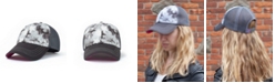 Shady Lady Graffiti Lady Women's Adjustable Snap Back Mesh Black and White Star Trucker Hat